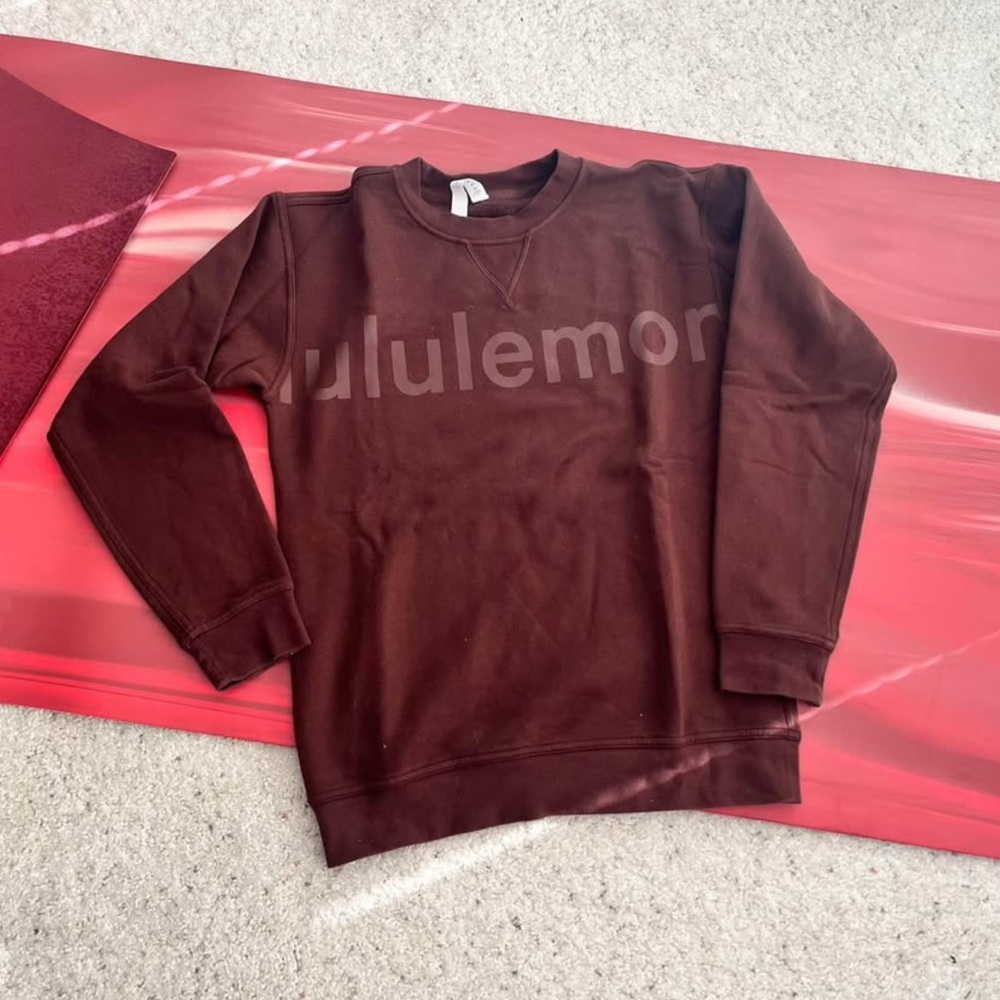 lululemon athletica all yours crew neck sweatshirt - French press 2